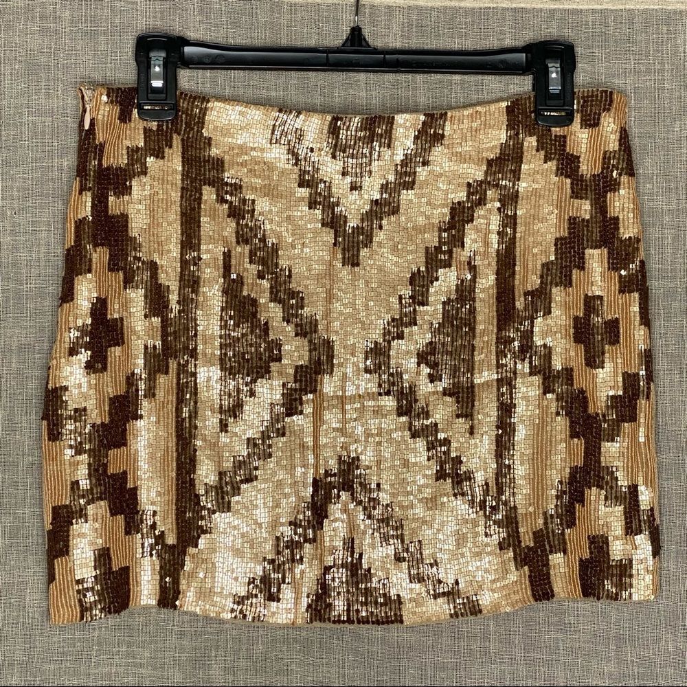 Haute Hippie Sequined Silk Skirt - Picture 2 of 9